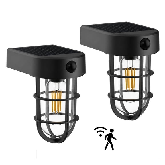 Westinghouse 500 Lumen Solar Motion-Activated Outdoor Wall Light, 2-Pack
