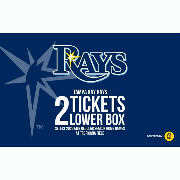 MLB Tampa Bay Rays, Two (2) Lower Box Tickets eVoucher