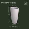 thumbnail image 4 of Mayne Modesto Tall Planter, Choose Size, 4 of 10