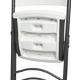 thumbnail image 2 of Maxchief Industrial Grade Contoured Folding Chair, White, 2 of 6