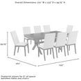 thumbnail image 4 of Crosley Furniture Hayden 9-Piece Dining Set, Slate, 4 of 14