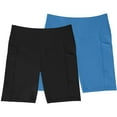 thumbnail image 1 of Member's Mark Ladies 2 Pack Everyday High Rise 7" Bike Short, 1 of 9
