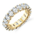 thumbnail image 1 of Lab Created White Sapphire Eternity Band in 14K Gold, 1 of 9
