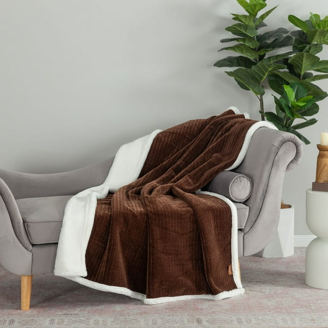 Berkshire Luxury Cozy Chenille Reversible Throw, 60" x 70"