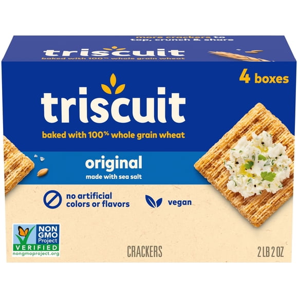 Triscuit Original Whole Grain Wheat Crackers, 8.5 oz., 4 pk.
