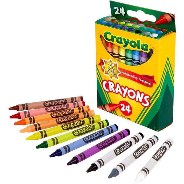 Crayola Classic Color Crayons, 24 Colors, Peggable Retail Pack