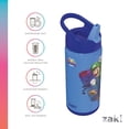 thumbnail image 6 of Zak Designs 14oz Double Wall Stainless Steel Siply Clutch Water Bottle, 2-Pack, 6 of 8