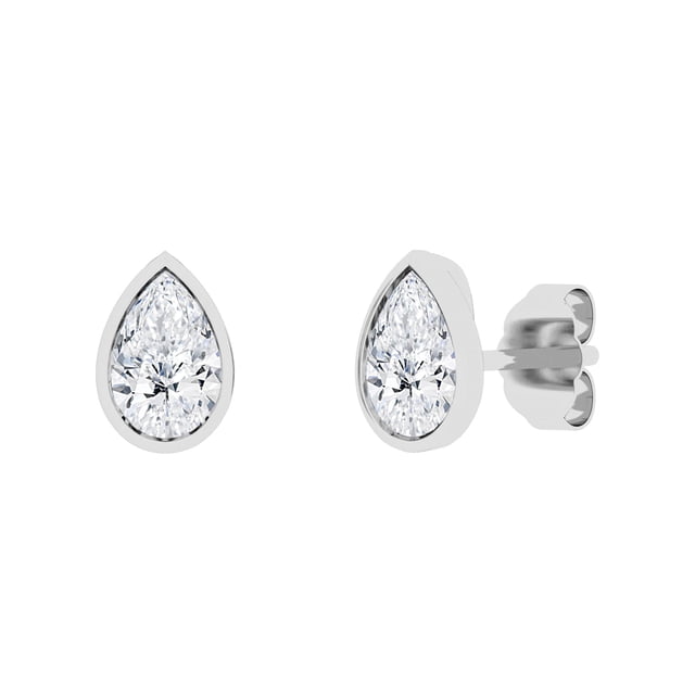 Lab Created Diamond Earrings in 14K Gold