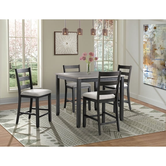Society Den Kona 5-Piece Dining Set, Choose Height & Color