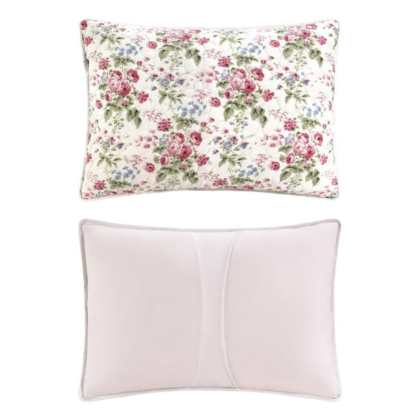 Laura Ashley 3-Piece Reversible Soft Quilt Set, Assorted Sizes