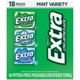 thumbnail image 1 of EXTRA Mint Sugar Free Chewing Gum, Variety Pack, 15 pc., 18 pk., 1 of 8
