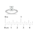 thumbnail image 7 of Emerald Cut with Baguette Accents Diamond Ring in 14K Gold, 7 of 7