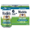 thumbnail image 1 of Modelo Chelada Limon y Sal Mexican Lager Non-Alcoholic Beer, 12 fl. oz. can, 6 pk., 1 of 5