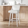thumbnail image 7 of HH2 Home Upholstered Tapered Back Wood Adjustable Height Swivel Bar Stool, 7 of 18