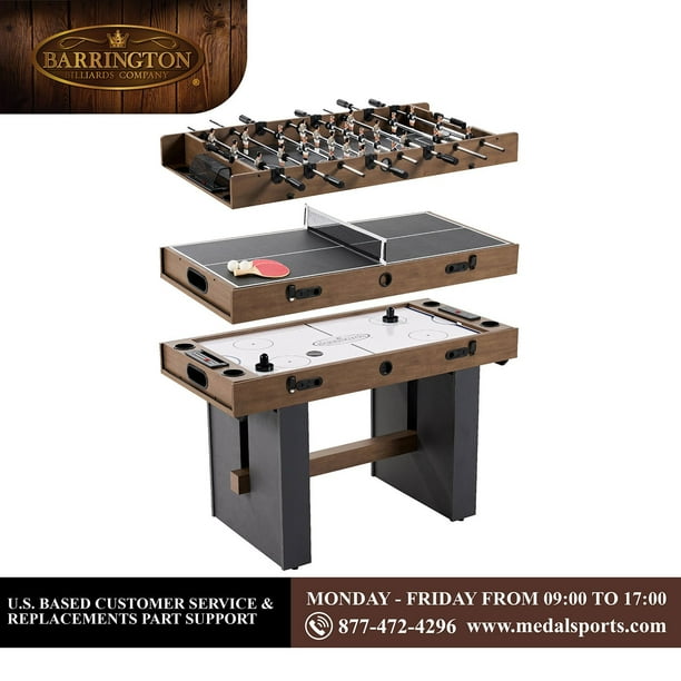 Barrington Billiards Urban 3 in 1 Combo Game Table, 48