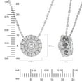 thumbnail image 7 of 0.50 CT. T.W. Round Halo Diamond Pendant in 14K Gold, 7 of 9