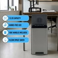 thumbnail image 3 of Simpli-Magic Infinity Edge 50 Liter / 13.2 Gallon Rectangular Step Trash Can, Hands-Free Soft-Close Lid, Premium Fingerprint-Resistant Finish for Kitchen and Recycling, Choose Color, 3 of 6