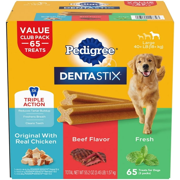 Pedigree DENTASTIX™, Variety Pack, Adult Large Breed Dental Treats