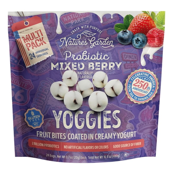 Nature's Garden Probiotic Mixed Berry Yoggies 0.7 oz., 24 pk.