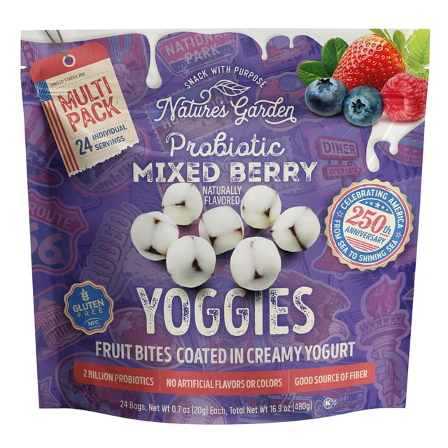 Nature's Garden Probiotic Mixed Berry Yoggies 0.7 oz., 24 pk.