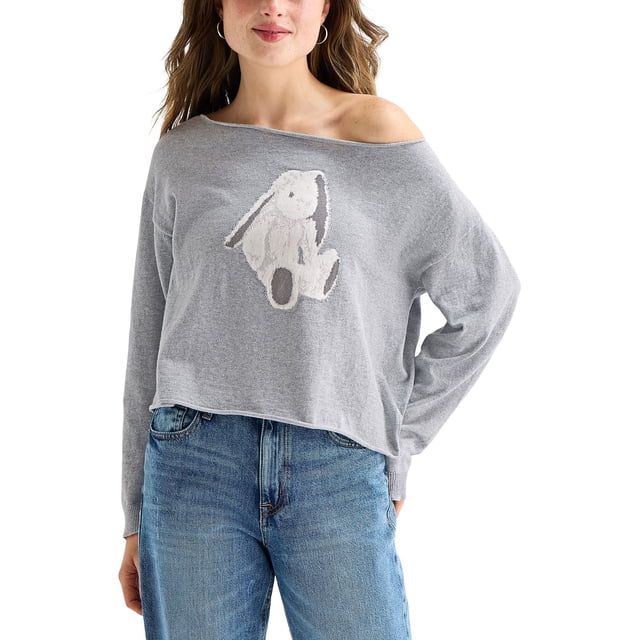 Aeropostale Women's Off-The-Shoulder Sweater