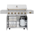 thumbnail image 6 of Gordon Ramsay Collections THOR Kitchen Outdoor Stainless Steel 6-Burner Gas Grill w/ Cover, 6 of 12