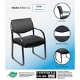 thumbnail image 7 of BOSS Office Fabric Upholstered Steel Frame Guest Arm Chair, 7 of 7