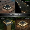 thumbnail image 5 of Classy Caps 4" x 4" Muskoka Black Aluminum Solar Post/Path/Dock Light, 5 of 11