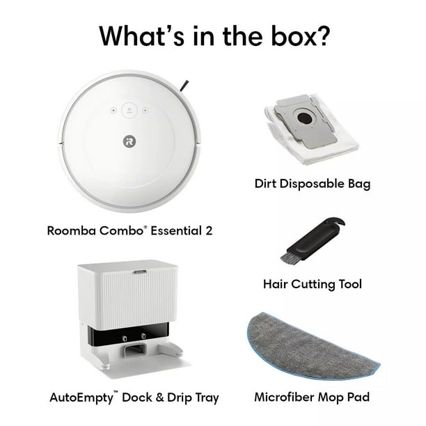 2024年製 iRobot Roomba Combo 2 Essential iRobot Roomba Combo 2 Essential Vacuum and Mop, Self