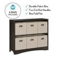 thumbnail image 6 of RiverRidge Horizontal Bookcase with 6 Bins, Assorted Shelf and Bin Colors, 6 of 6