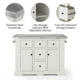 thumbnail image 3 of Crosley Furniture Julia Stainless Steel Top Island With Back Stools, Assorted Colors, 3 of 13