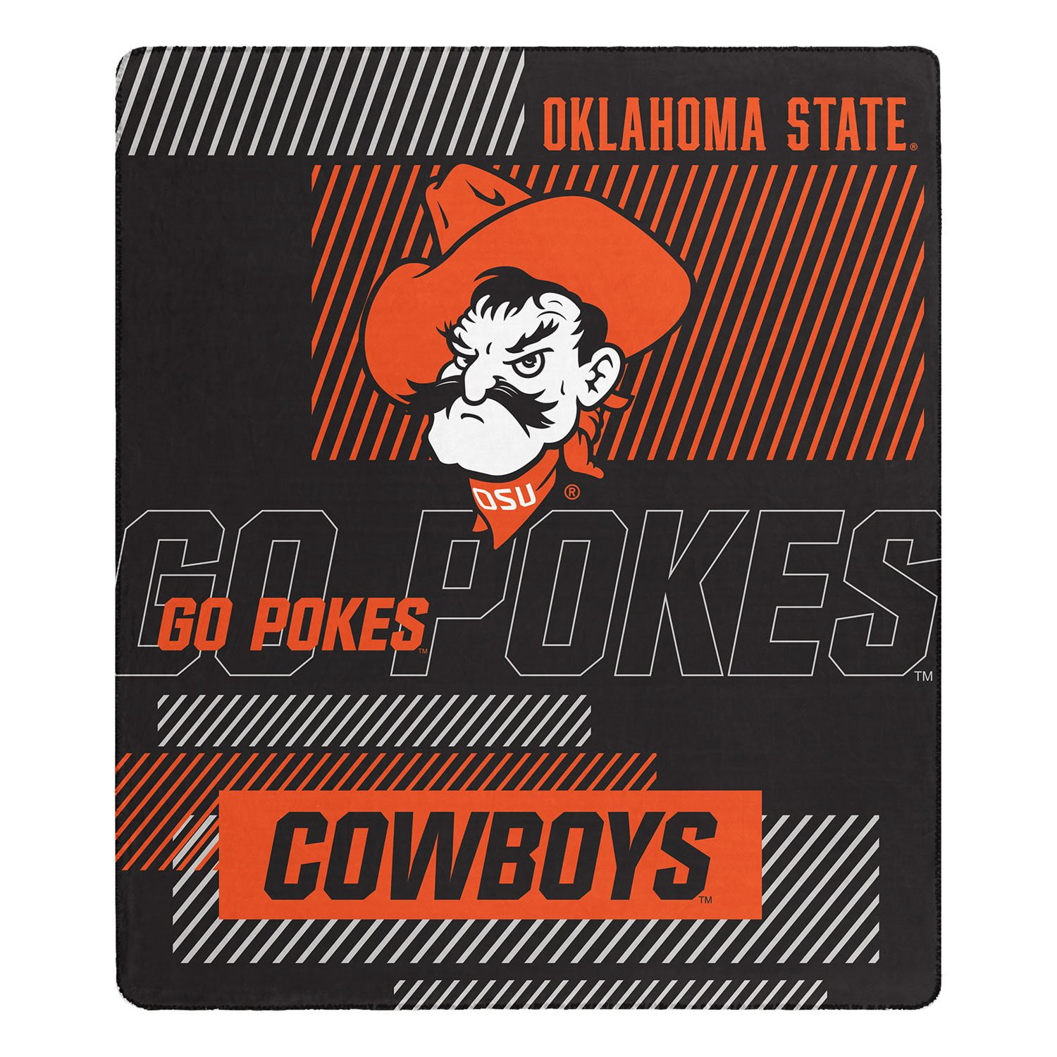 Officially Licensed NCAA Cloud Throw Blanket with Sherpa Back, 60