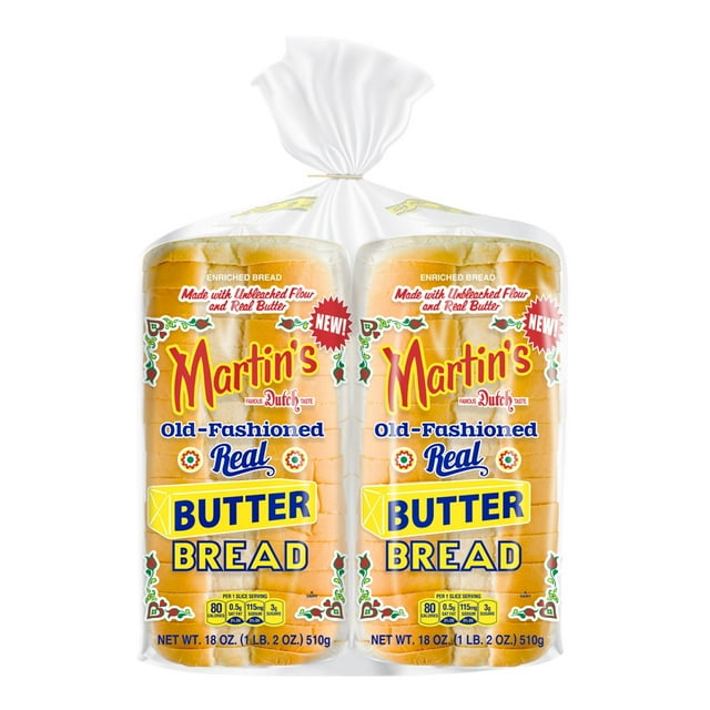 Martin's Old Fashioned Real Butter Bread 18 oz., 2 ct.