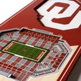 thumbnail image 3 of YouTheFan Oklahoma Sooners 6"x19" 3D Stadium View Banner, 3 of 6