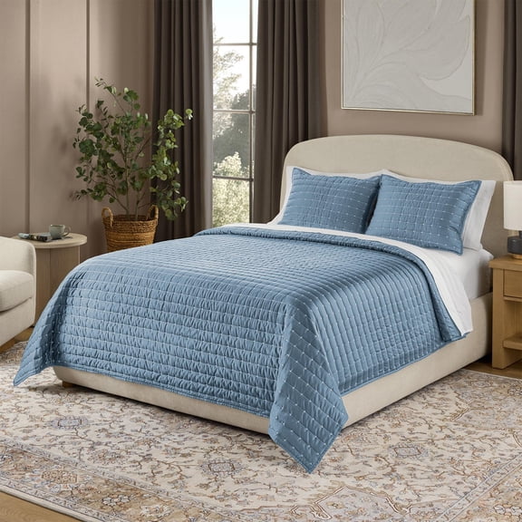 Member’s Mark 3-Piece Cotton-Tencel™ Sateen Quilt Set, Assorted Sizes