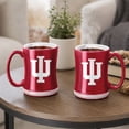 thumbnail image 5 of Logo Brands Indiana Hoosiers 14oz Relief Mug Set, 5 of 5