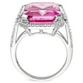thumbnail image 5 of Pink Topaz and 0.45 CT. T.W. Diamond Cocktail Ring in 14K Gold, 5 of 6