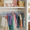 thumbnail image 5 of Member's Mark Heavy Duty Kids Velvet Hangers, Assorted Colors - 30 Pack, 5 of 6