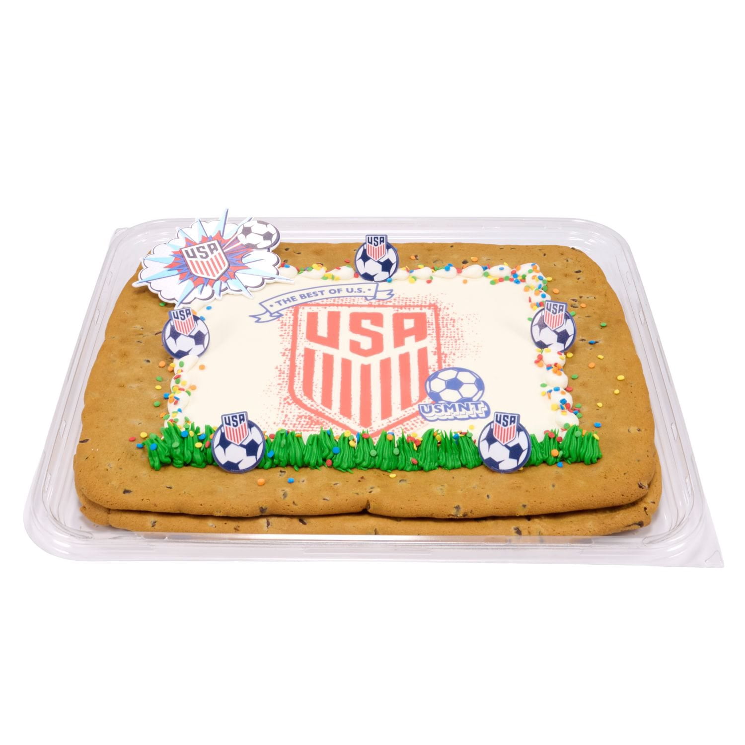 U.S. Soccer Half Sheet Cookie Cake