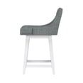 thumbnail image 15 of HH2 Home Upholstered Tapered Back Wood Adjustable Height Swivel Bar Stool, 15 of 19
