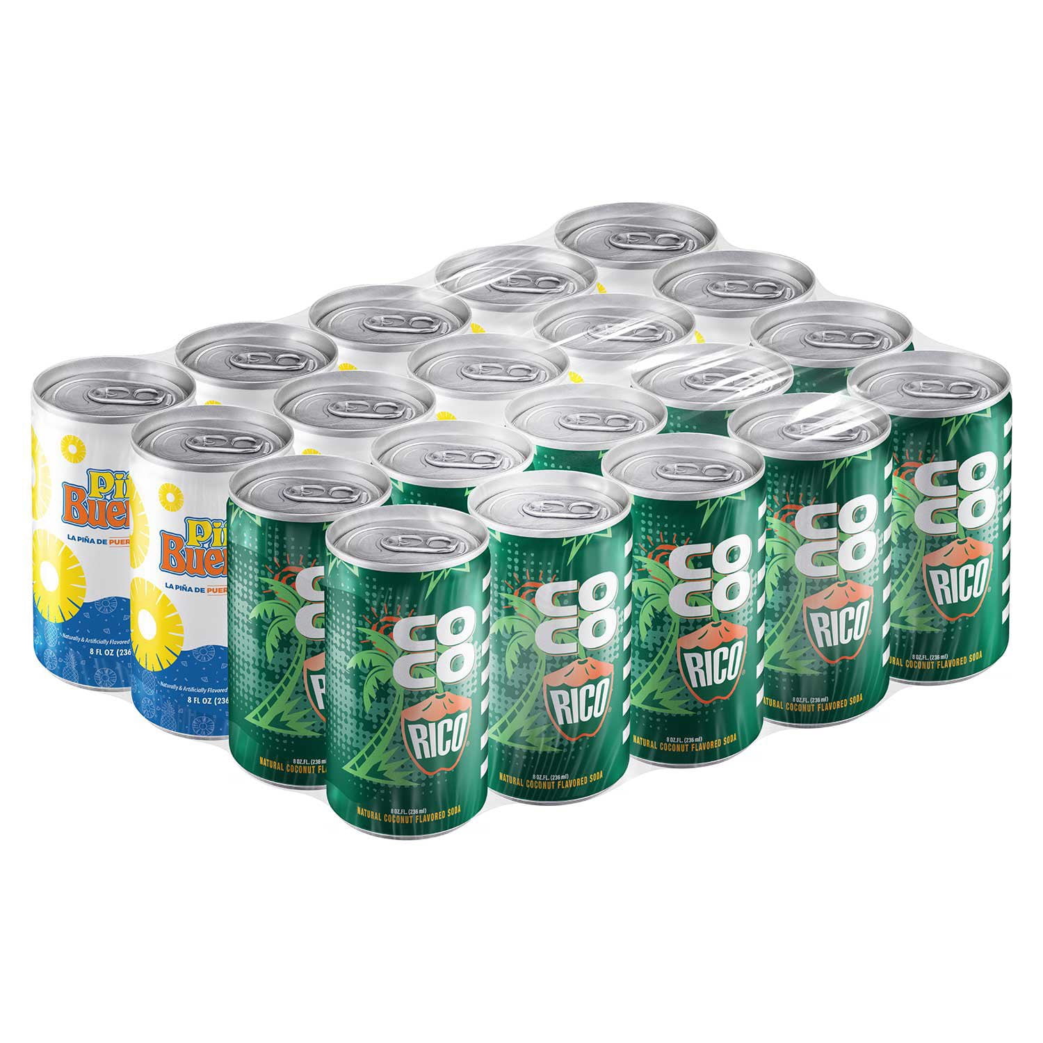 Piña Buena & Coco Rico Soda Variety Pack, 8 fl. oz., 20 pk. - Samsclub.com