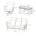 thumbnail image 5 of Member's Mark Avalon Fire Seating Set with Sunbrella Fabric, 4pc, 5 of 7