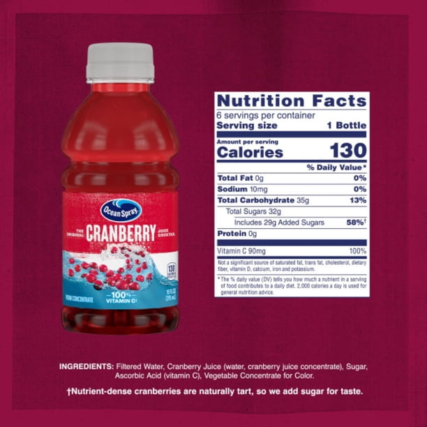 洋楽 Ours Samplus Ocean Spray Cranberry Juice Family Pack, 10 fl. oz., 24 pk
