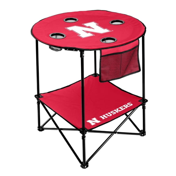 Logo Brands Nebraska Cornhuskers 27.6in Round Tailgate Table