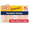 thumbnail image 1 of Oscar Mayer Shaved Smoked Turkey Breast, 20 oz., 2 pk., 1 of 12