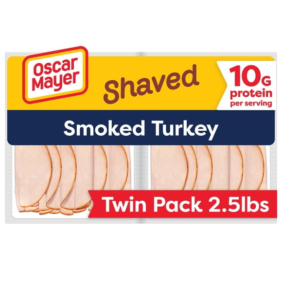Oscar Mayer Shaved Smoked Turkey Breast, 20 oz., 2 pk.