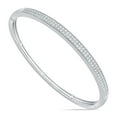 thumbnail image 1 of 1.00 CT. T.W. Round Cut Pave Diamond Bangle Bracelet in 14K Gold, 1 of 5