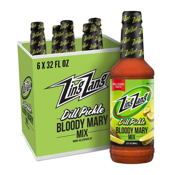 Zing Zang Non-Alcoholic Dill Pickle Bloody Mary Mix, 32 fl. oz. bottle, 6 pk.