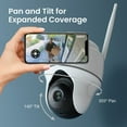 thumbnail image 4 of Reolink Argus PT Plus 2K Wireless WI-Fi Pan-Tilt Solar Outdoor Security Camera, 4 of 12