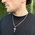 thumbnail image 5 of Reversible Cross Pendant Chain Necklace in Sterling Silver, 5 of 9